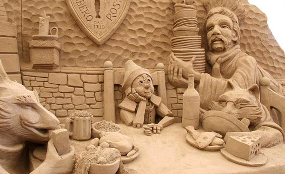 Skulpturen aus sand